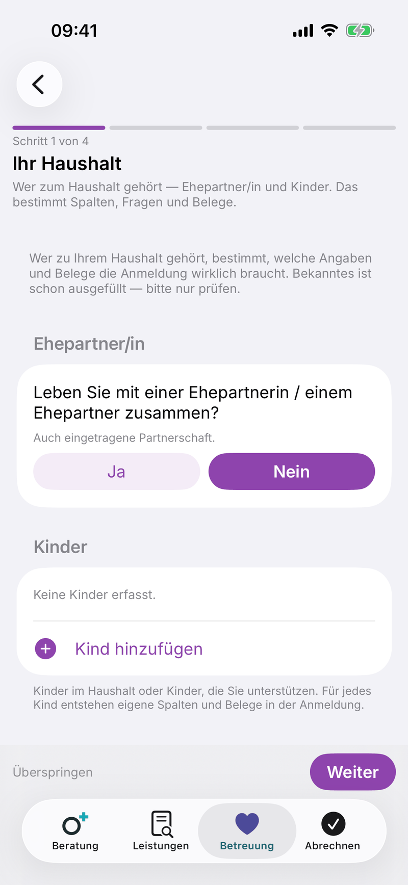 Formulare ausfüllen